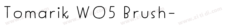 Tomarik W05 Brush字体转换 Tomarik W05 Brush字体转换